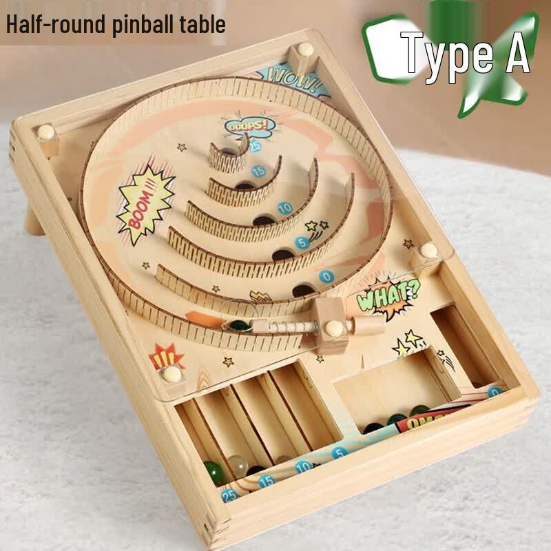 Kids Wooden Marbles Pinball Game