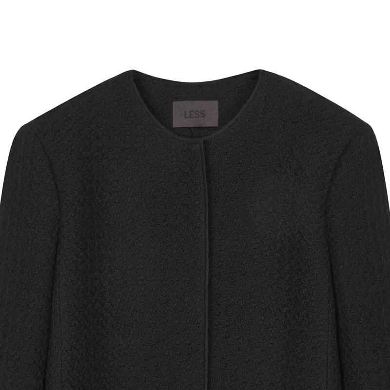 LESS Women's 2024 Winter Lamb Wool Blend Jacket