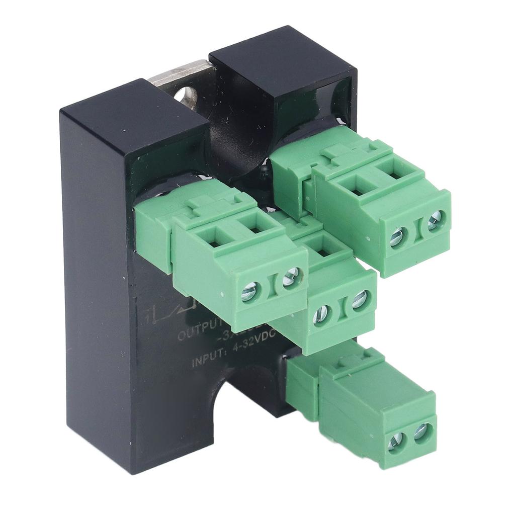 BERM 3 Phase Solid State Relay Mini SSR Relay Connector Kit 4‑32VDC Input 24‑480VAC Output