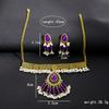 European and American bohemian fringed necklace set, exaggerated atmosphere retro court style necklace literary accessories