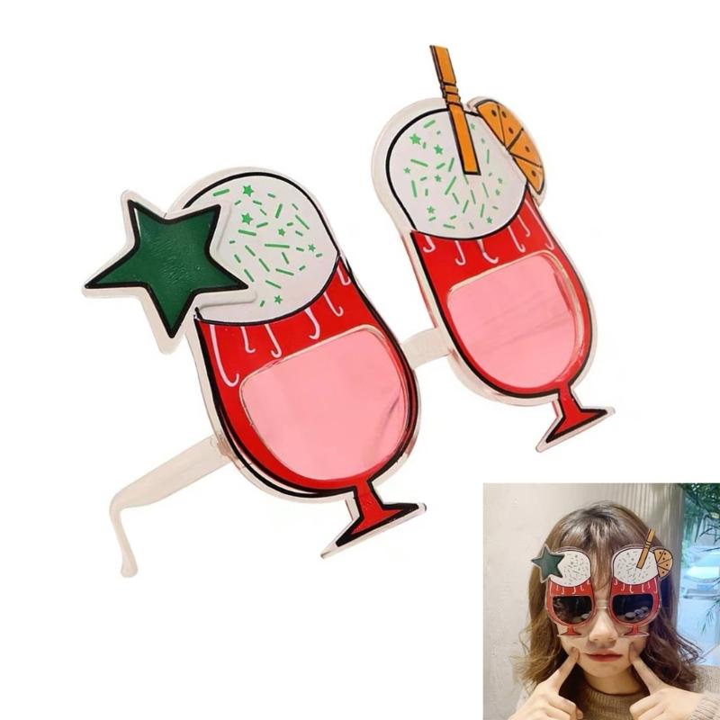 Luaus Party Sunglasses Wine Glasses Eyeglasses Funny Hawaiian Glasses Tropical Photo Prop Beach Party Supplies Decoration