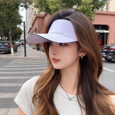 Sommerhut Damen Unifarben Vielseitig Leerer Oberteil Baseballkappe Outdoor Sport Sonnenschutzkappe Verstellung Tennis Hut