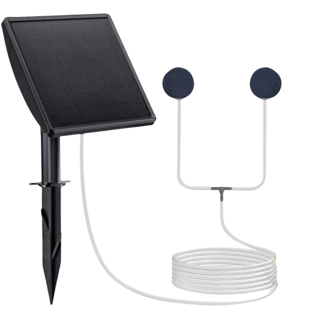 Low Noise Solar Oxygen Pump Durable Aquarium Air Pump Fish Tank Aerator Courtyard