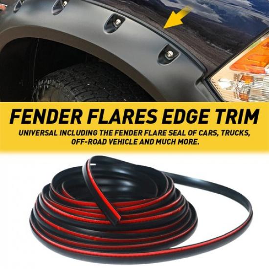 

30FT T-Style Car Truck Wheel Fender Flares Edge Trim Rubber Seal Gasket Welting