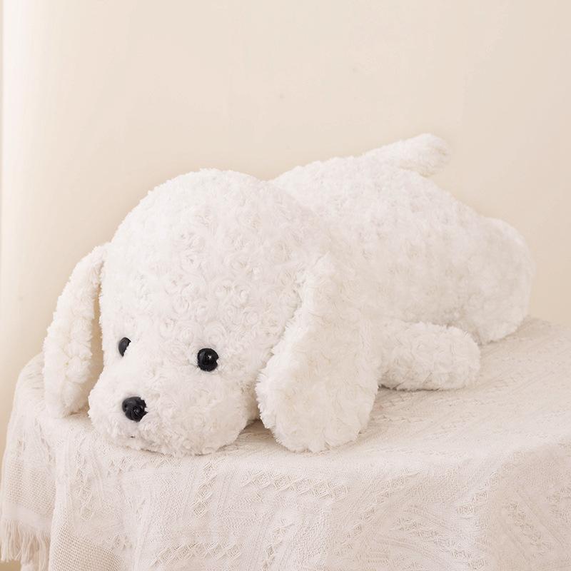 

Cute dog throw pillow plush toy big dog teddy dog doll children accompany soothing rag doll 42cm（0.2kg）