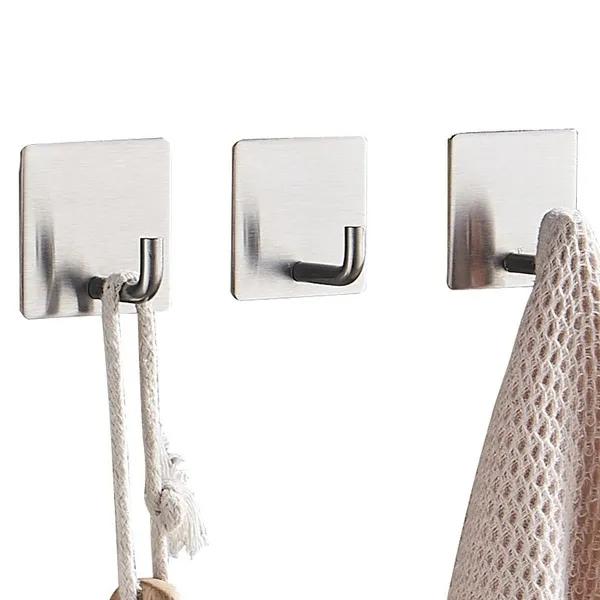 Robe Hook Wall Hook Towel Hook for Bathroom Stainless Steel Coat Hook Rustproof Hook Hanger for Kitchen Hardware