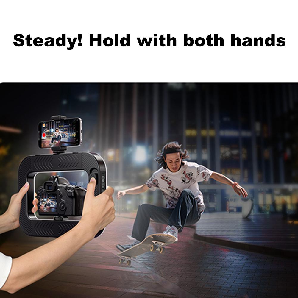 Smartphone Video Rig with Light Handheld Ring Selfie Light Kit for Camera Smartphone YouTube
