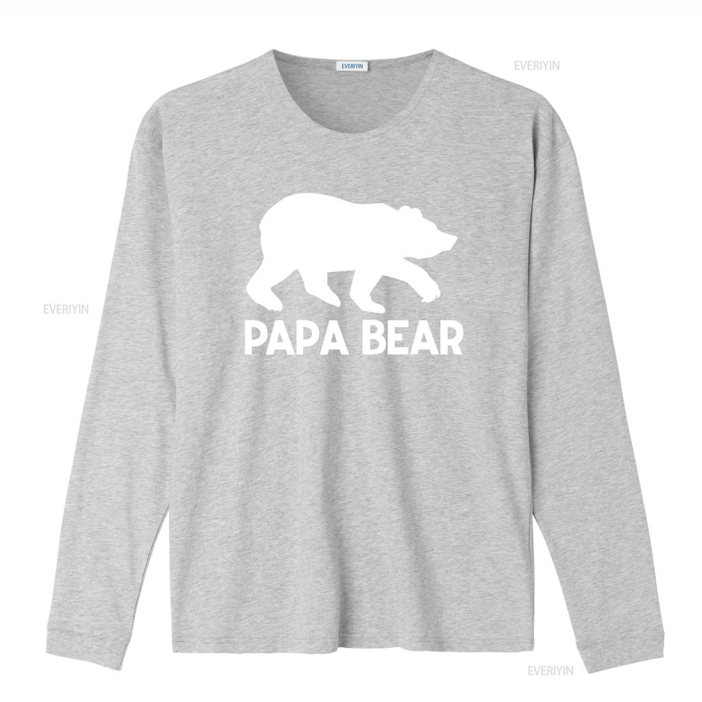 Mens Papa Bear T Shirt Funny Dad Grandpa Fathers Day to Be Cotton Item 1923 vintage Washed Soft streetwear graphic Stretched