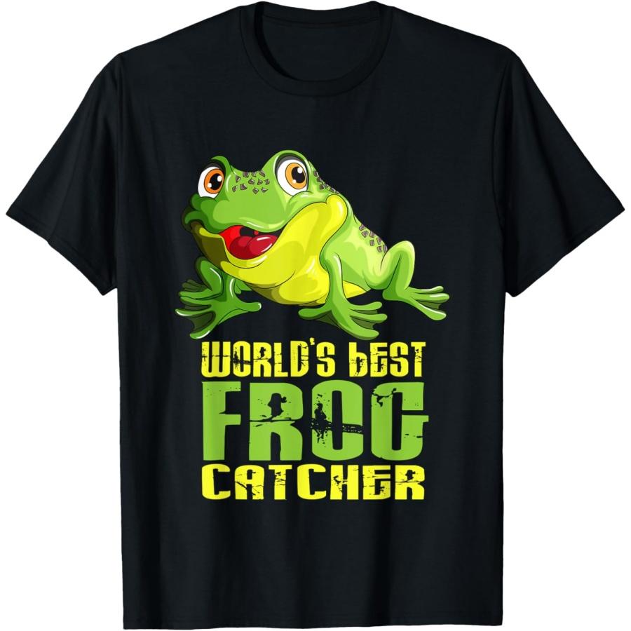World s Best Frog Catcher Frog Catcher Collector Sweet Frogs T-Shirt S