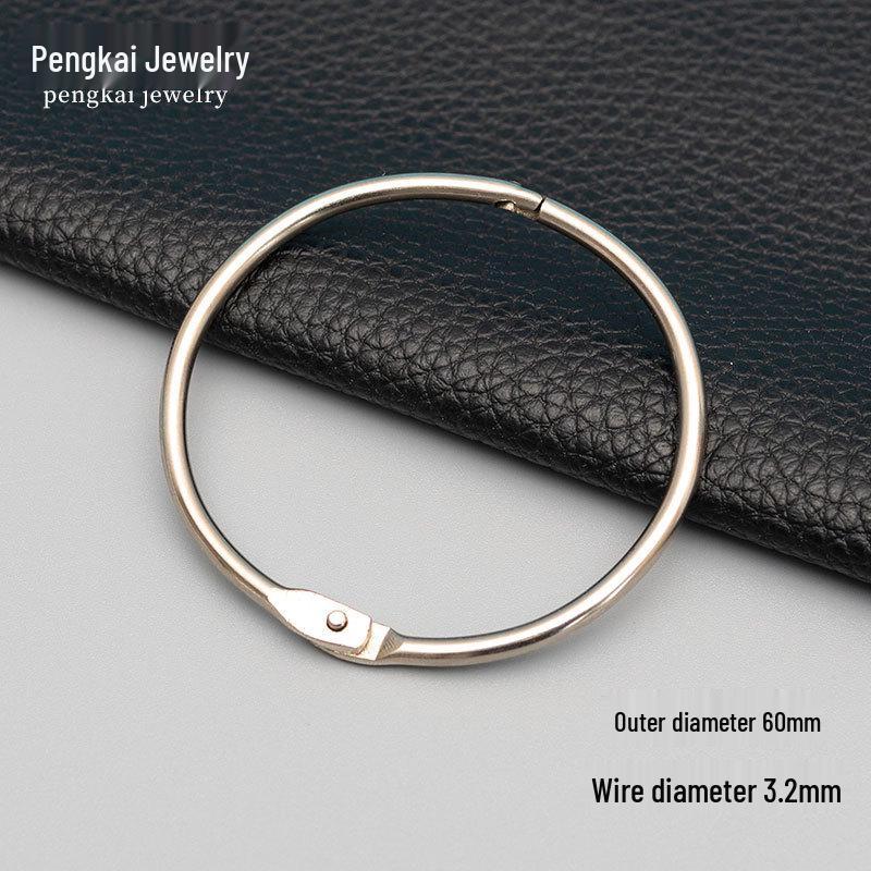 Metal Snap Binder Rings for DIY Albums, Jewelry, and Keyrings