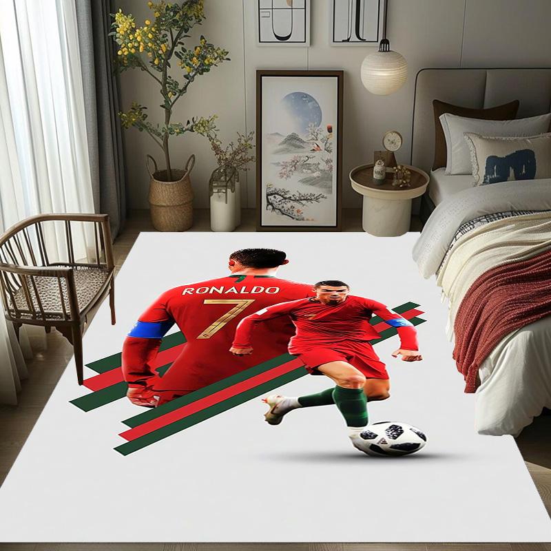 Cristianos dynamischer Zug Teppich Geeignet für alle Jahreszeiten Heimdekoration Schlafsaaldekor Kunst Mode