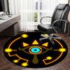 1pc Eye of the Goddess Round carpet, Made of Polyester,Perfect for Decorating Office Chairs, Living Rooms fplt062