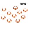 10 Pcs High Pressure Pipe Nest Copper Pad Cone Gasket For High Pressure Oil Tube Anti Oil Leaking Gasket