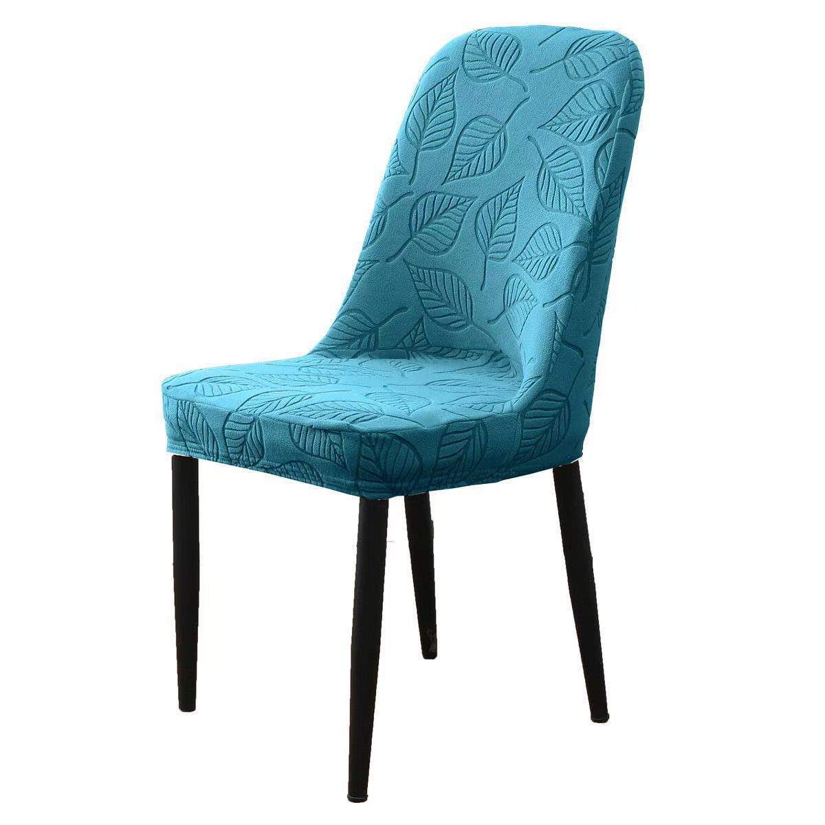 

Jacquard Curved Chair Case Home Use Elastic Thickened Stool Backrest Anti-Cat Scratch Eco-Environmental Dining Seating Universal 22*18*4cm