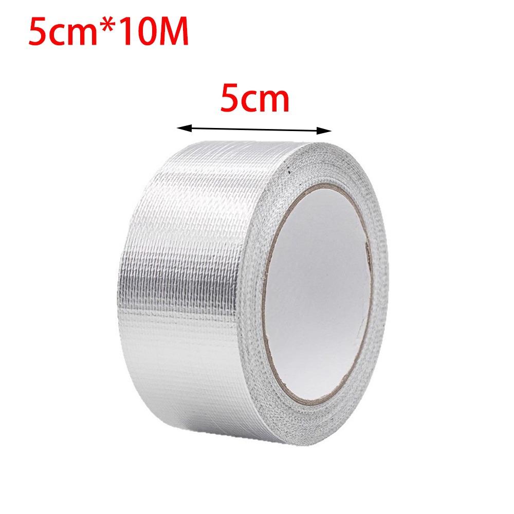 5/10Meters Air Conditioning Pipe Wrapping Tape Sun-proof Waterproof Fiberglass Aluminum Foil Tapes Heat-insulating