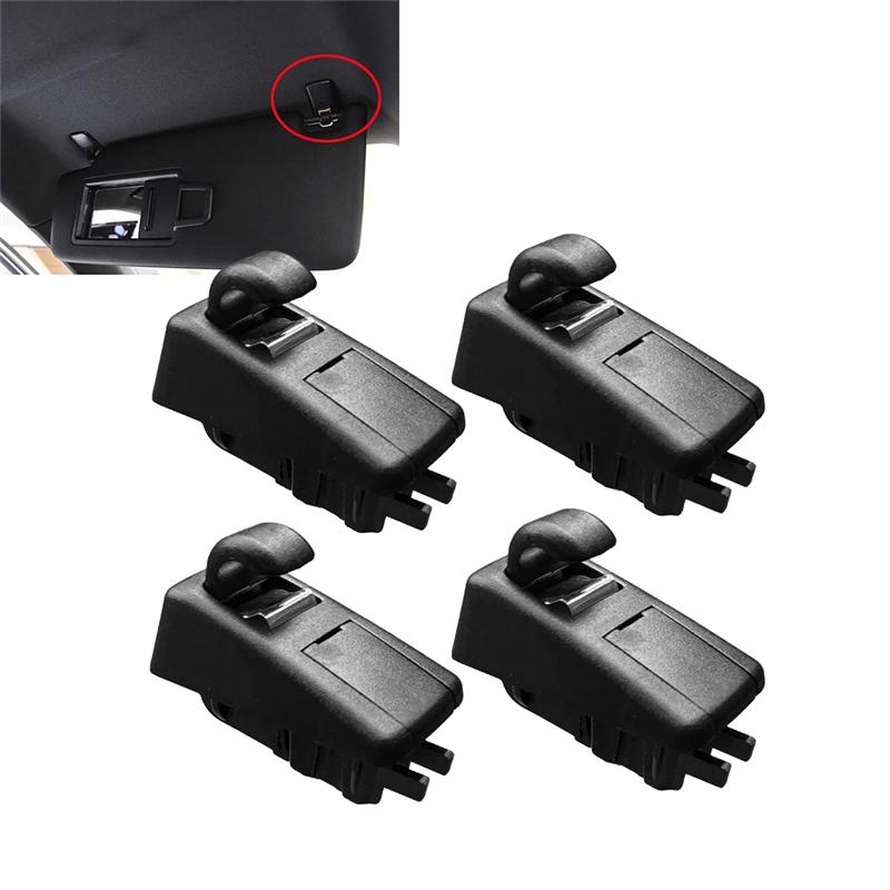 Authentic 4PCS Car Interior Sun Visor Clip Hook Bracket 95B857561 For Macan 95B S GTS Turbo 2014- Sunvisor Retainer