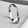 1Pc Women/Girl Jewelry Wedding Band Fashion Ring Wedding Gift Stainless Steel Thin Stackable 2MM