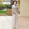 Mom's New Chinese Style Two-Piece Set: Spring/Autumn Blouse & Summer Set for Middle-Aged and Elderly Women, 2026