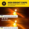3/4" LED Strobe+Steady Round Side Clearance Warning Light Amber Dual Modes 10PCS