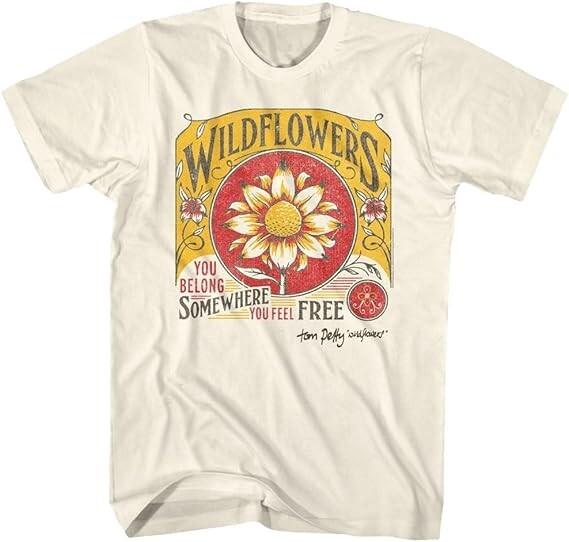 Wildflowers You Belong Somewhere You Feel Free Adult Short Sleeve T Shirt
