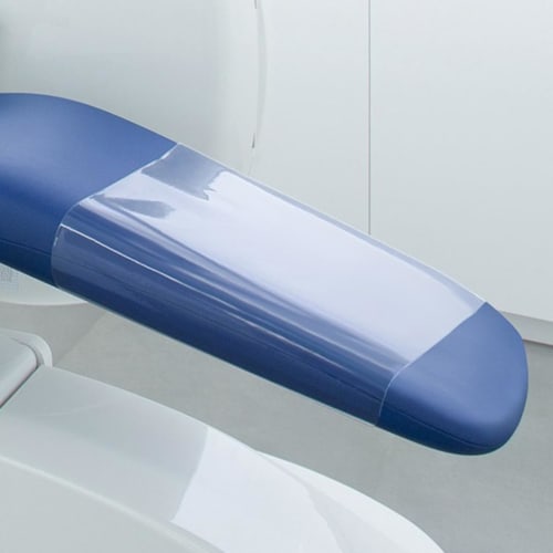 NOLITOY Dental Chair Foot Cover Pads, 4-Piece Plastic Washable Clinic Unit Dental Chair Toe Cover Sleeves