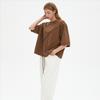 DIMANAF 2025 Plus Size Summer Solid Bat Stripe T-shirt Women Short Sleeve Loose Tops Tees