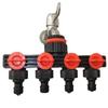 Hose Controller Shunt Watering Garden Tools Gardening Household Pipe Plastic Four-Way Valve Splitter Irrigation