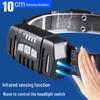 USB Rechargeable Dual Light Source Waterproof Headlamp for Night Fishing