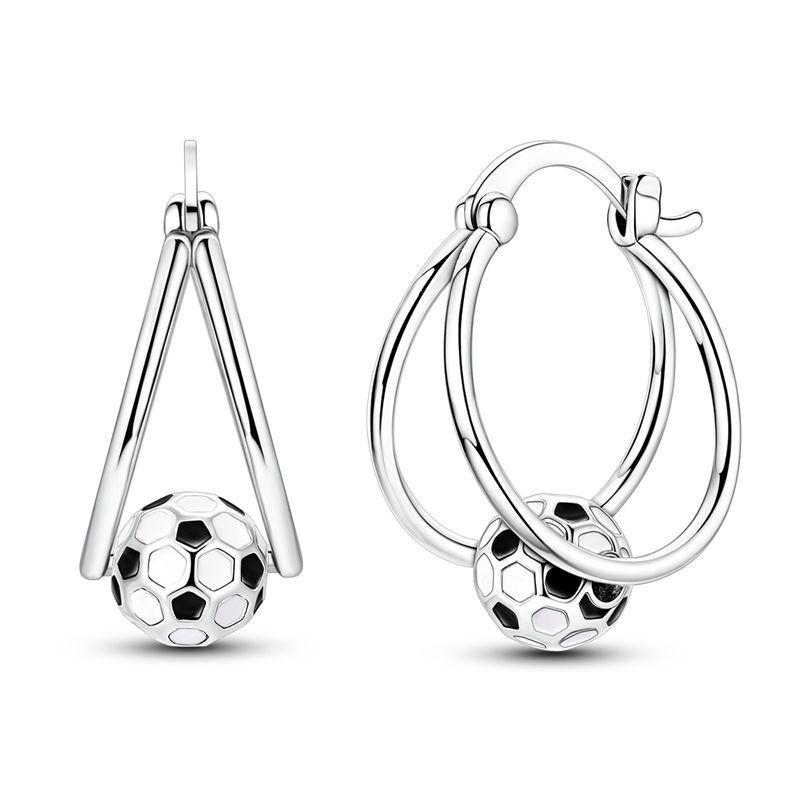 Neue Original Kupferkugel Charms Fußball Basketball Golf Ohrringe Perlen Anhänger Passend für Armband Halskette Schmuck Geschenk