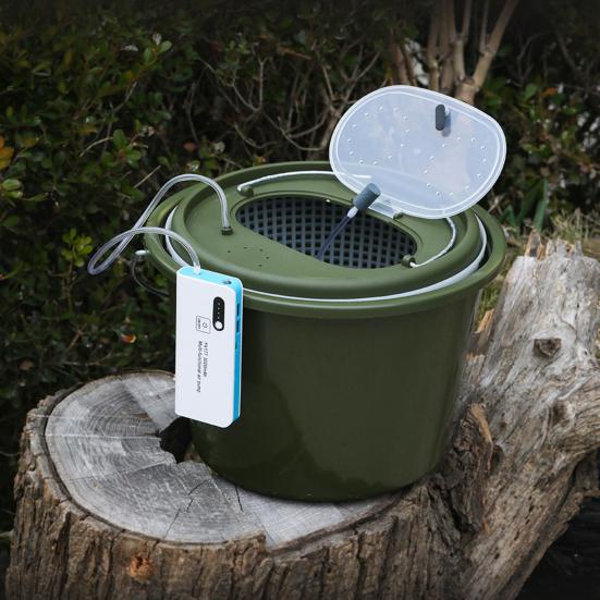 Pompă de Aer USB Multifuncțională Debit de Aer Puternic Portabilă Acvariu Pompă Filtru Submersibil