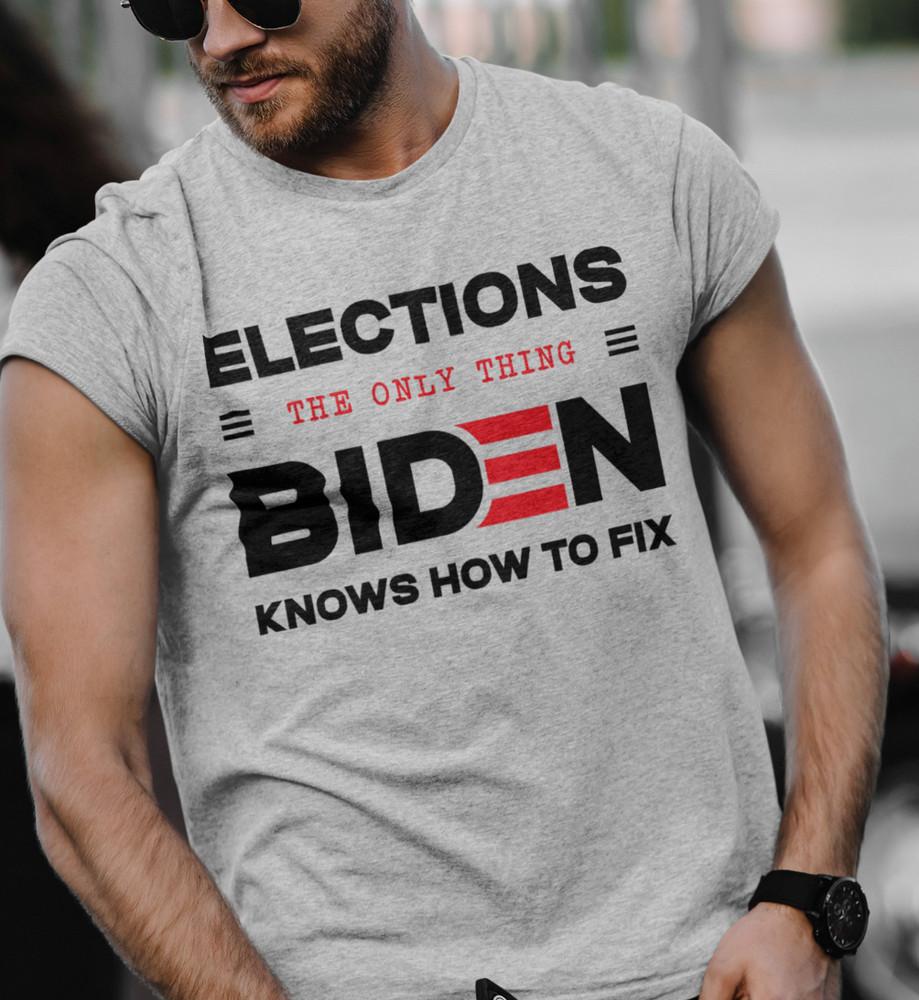 

Joe Biden Funny Elections T shirt Trump 2024 Political Shirts Funny Biden Shirts S