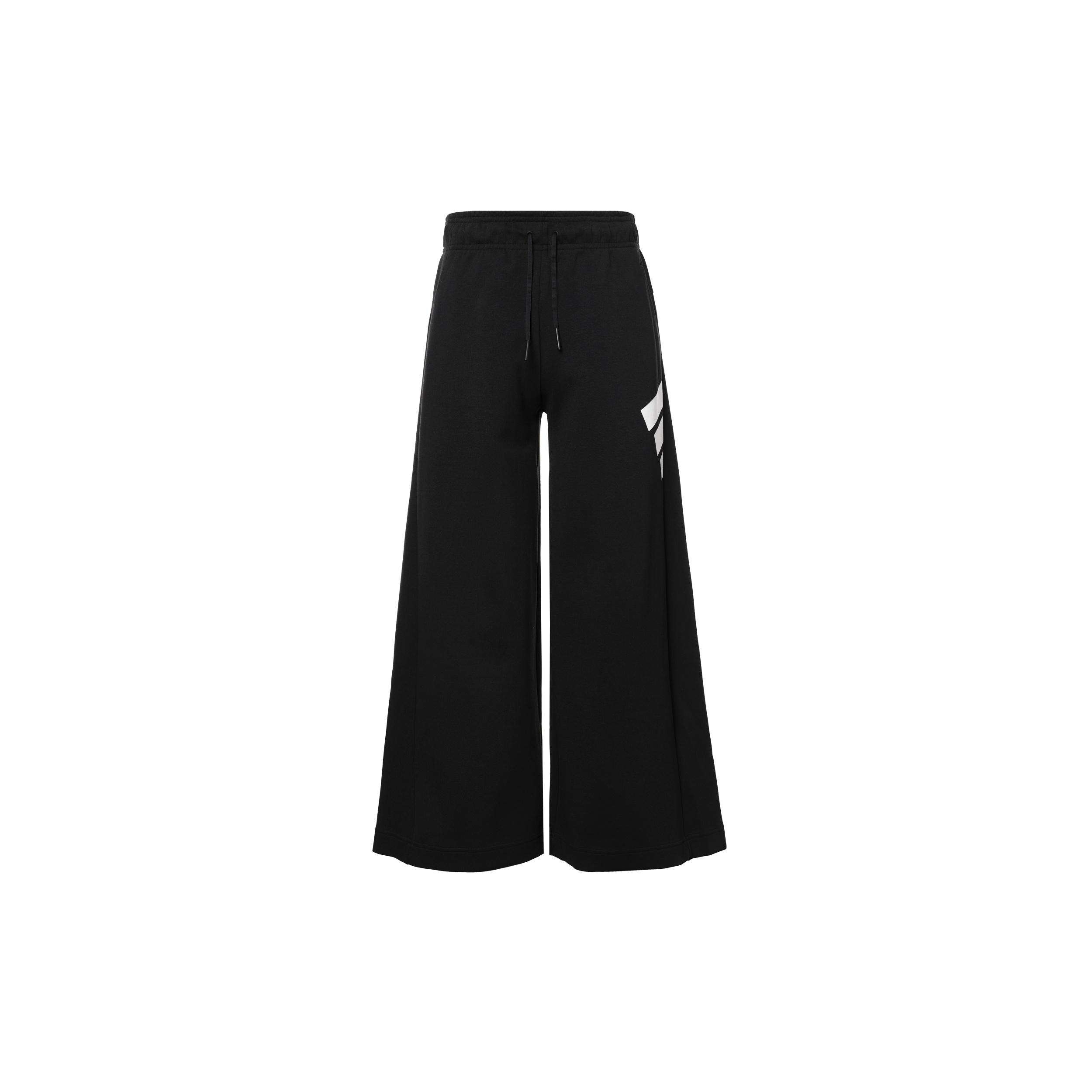 (WMNS) adidas Mid Waist Lacing Sports Pants/Trousers/Joggers Black Women s H57354 L