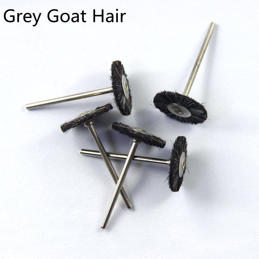 

#01F22# 5 шт./упаковка Зубні полірувальні сірі козячі щітки Шліфування кераміки/металу/ нефриту/дорогоцінного каміння Зубні щітки для профілактики Стоматологічний інструмент