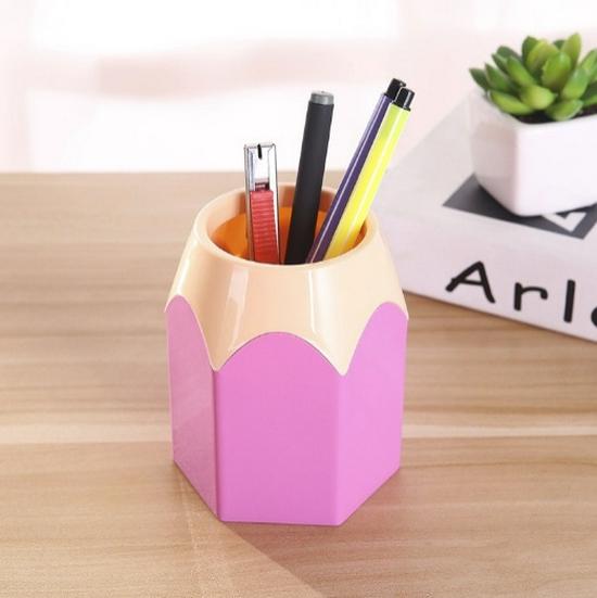 Multifunctional Contrast Color Pencil and Pen Storage Holder