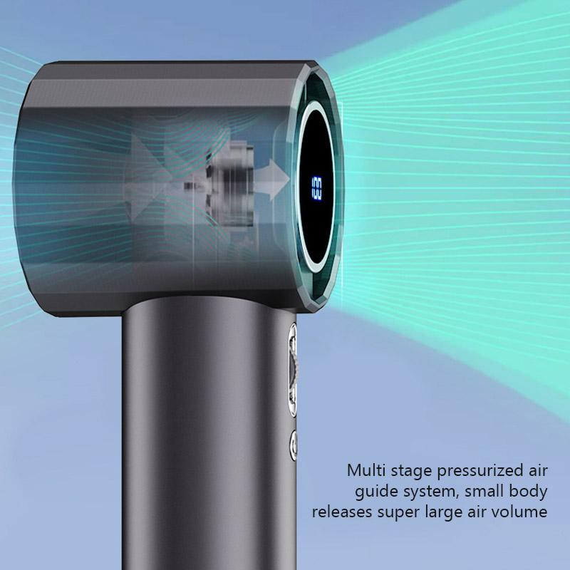 NEW Handheld Portable Fan 100 Wind Speeds Adjustable USB Charging Mini Outdoor Turbo Long-lasting High Speed Fan with Display