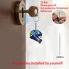 1Pcs 2D Whimsical Pendant Motorcycle Helmet Keychain Flat Acrylic Ornament Charm Hanging Decoration For Car Bags Party Gifts