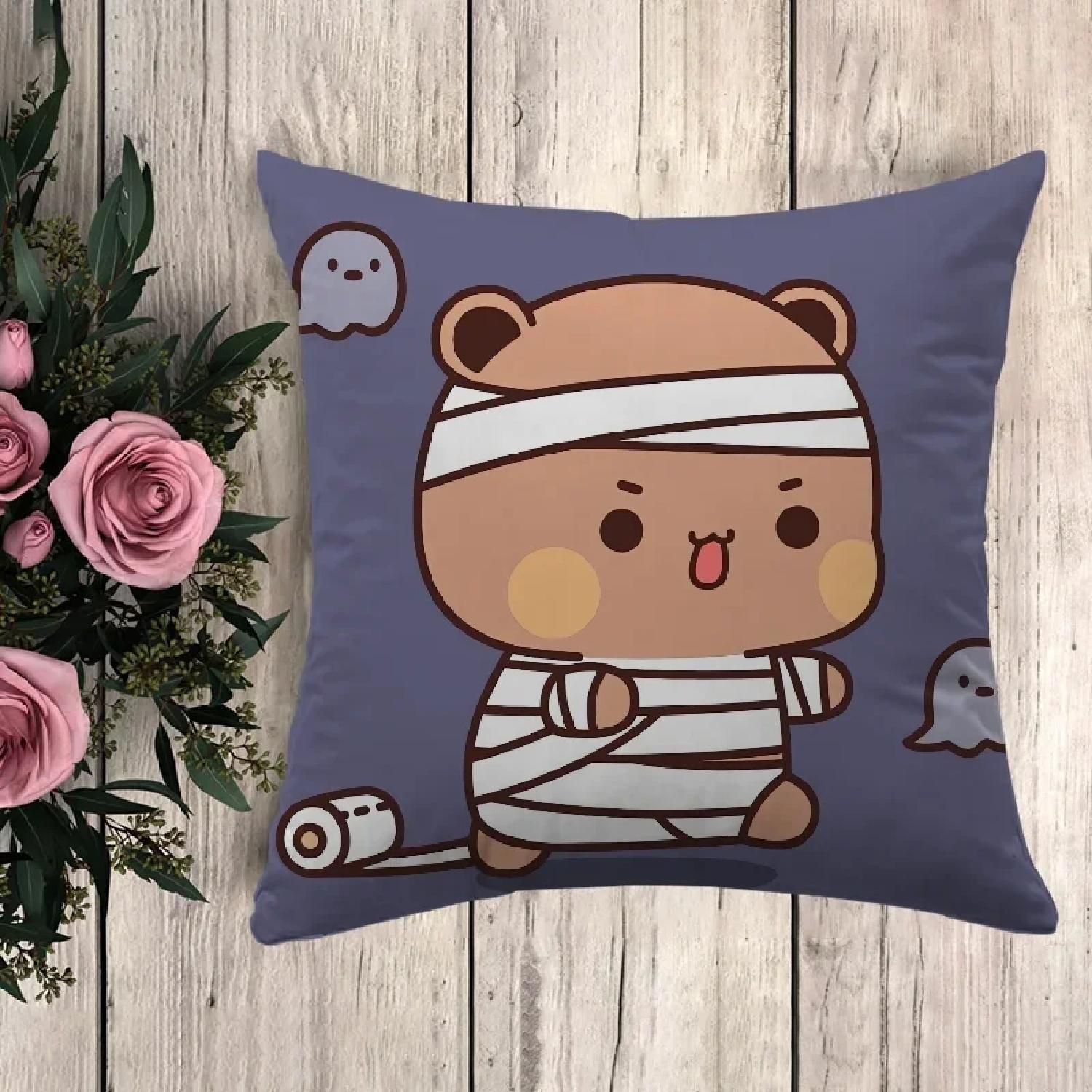 

Anime Pillow Bubu Dudu Decorative Pillows for Sofa Pillowcase Pilow Cases Cushion Fall Decor Car Decorationz,(18) 66x66cm