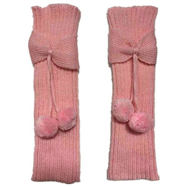 Buy Fashion Winter Child Girl Leggings Set Bow Pom Socks Knitted