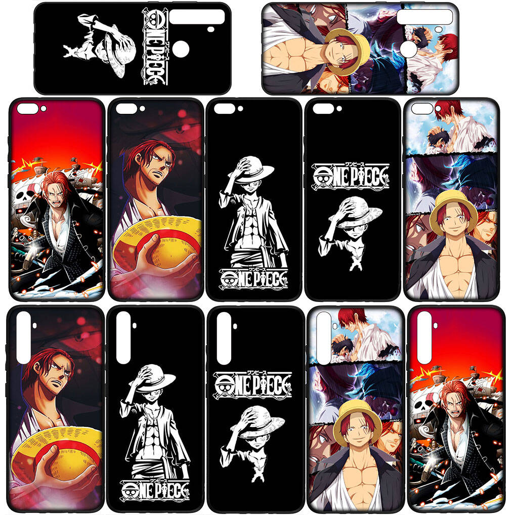 Für Motorola Moto Edge 70 60 50 G54 G86 Samsung Galaxy S25 iPhone 17 16 15 Xiaomi Redmi Note 14 13 Pro Max Hülle Rotschopf Shanks Luffy One Piece Cover