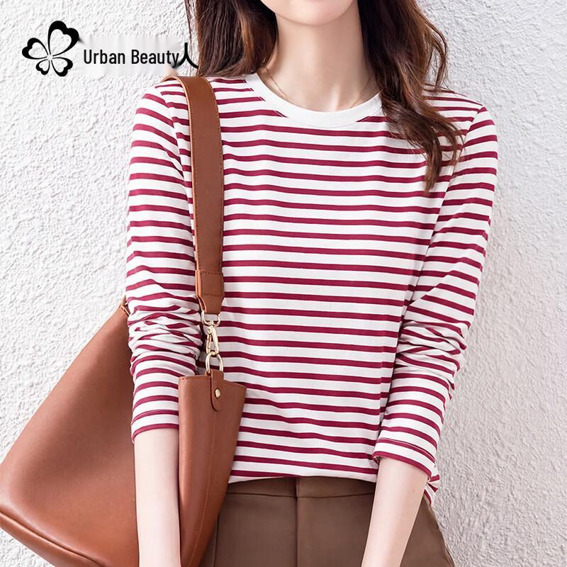 

Women s Pure Cotton Striped Long Sleeve T-Shirt XL