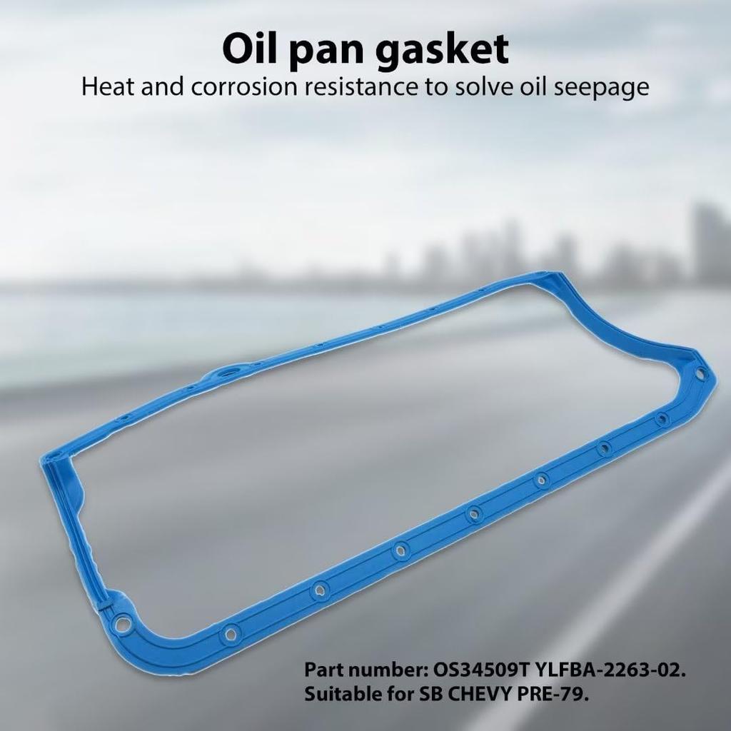 1 Piece 265-283-327-350-383-400 Oil Pan Sealing Gasket Replacement for SB Chevy Engines Pre-79 Early SBC SB