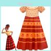 Vibrant Encanto Princess Dress For Girls Perfect For Parties And Cosplay