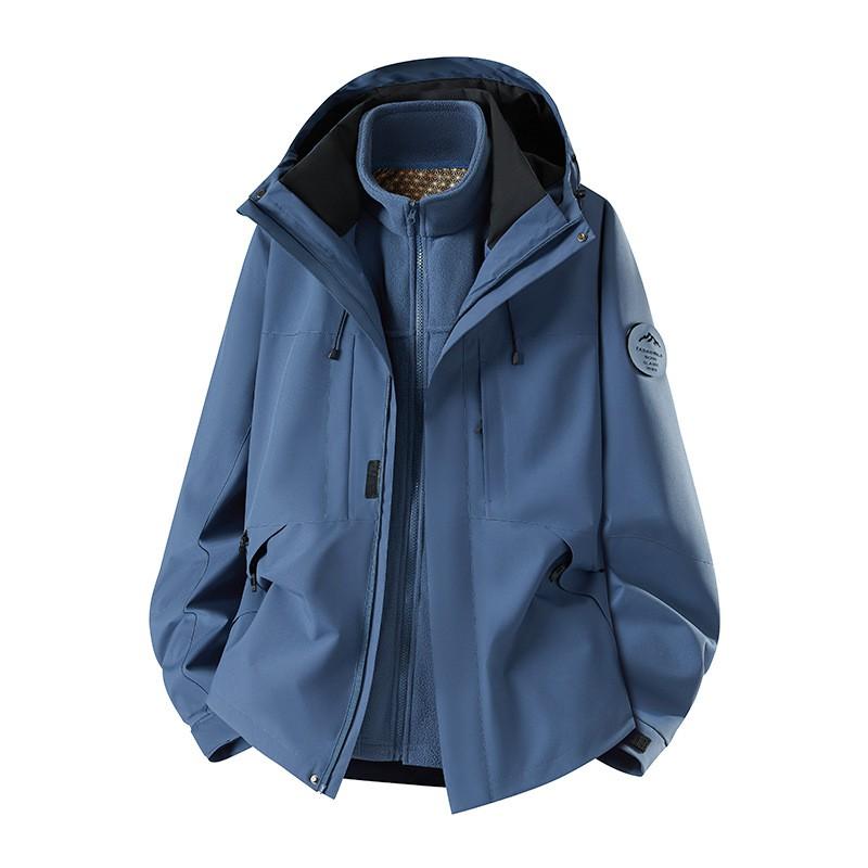 Womens 3-in-1 Hiking Jacket 2026 Lightweight Windproof Outdoor Shell With Removable Fleece Liner Small Stature