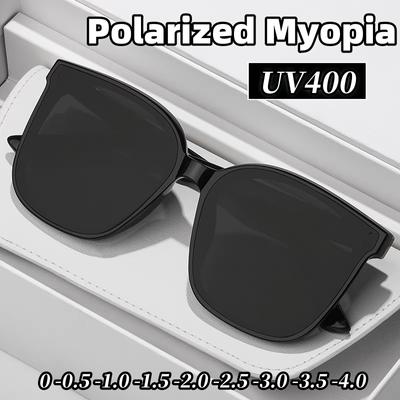 Moteriški trumparegystės akiniai nuo saulės su poliarizacija UV400, skirti vairavimui, madingi lauko akiniai nuo saulės, apsaugos laipsnis -0,5 -1,0