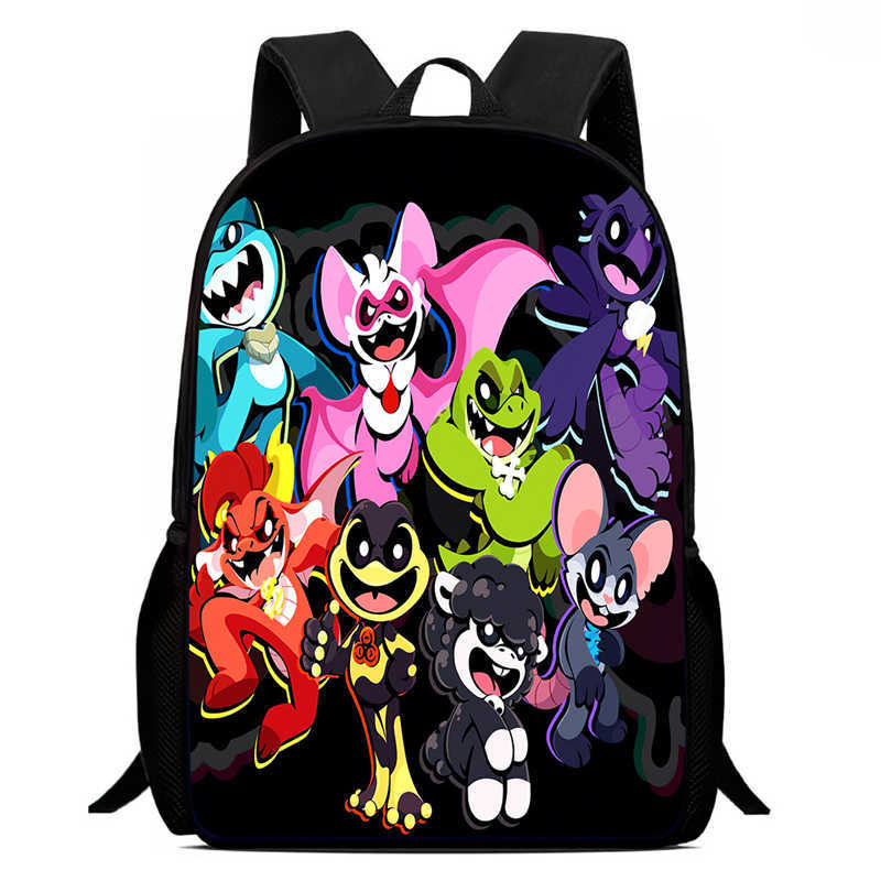 Lachende Crittersnig Htmare Peripherie Anime Rucksack Herren- Und Damen-Schultaschen