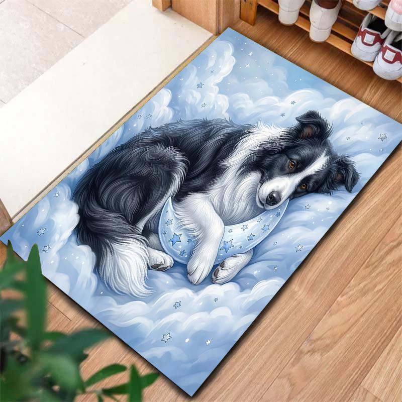 Blue cloud sleep animalPattern Square Carpet,Area Rug,Carpet Rug for Living Room Bedroom Sofa Playroom Decor,Non-slip Floor Mat,Holiday Birthday Gifts