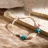 Sea Series Starfish Beaded Bracelet Ornaments Shell Beaded Handstring Turtle Woven Bracelet  Girls