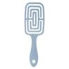 Curved Elastic Styling Comb for Men & Women - Dual-Use for Dry/Wet Hair, Slicked Back & Curly Styles, Ribbed Cushion Design