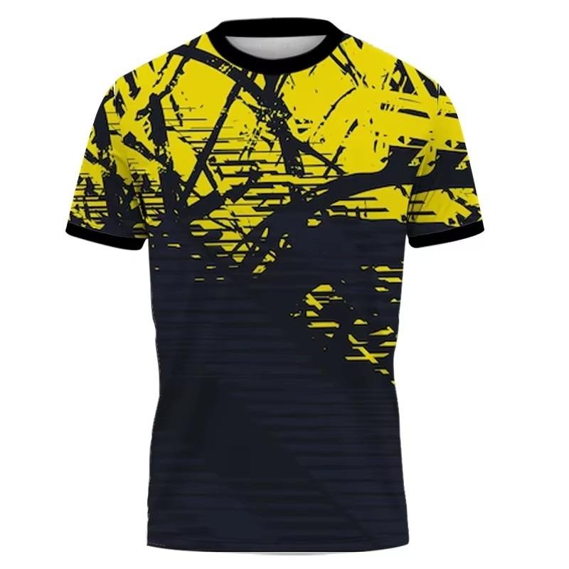 Herren T-Shirt Schnelltrocknende Oberteile Sommermode Street Kurzarm T-Shirts 3D Grafikdruck T-Shirts Übergroße männliche Kleidung