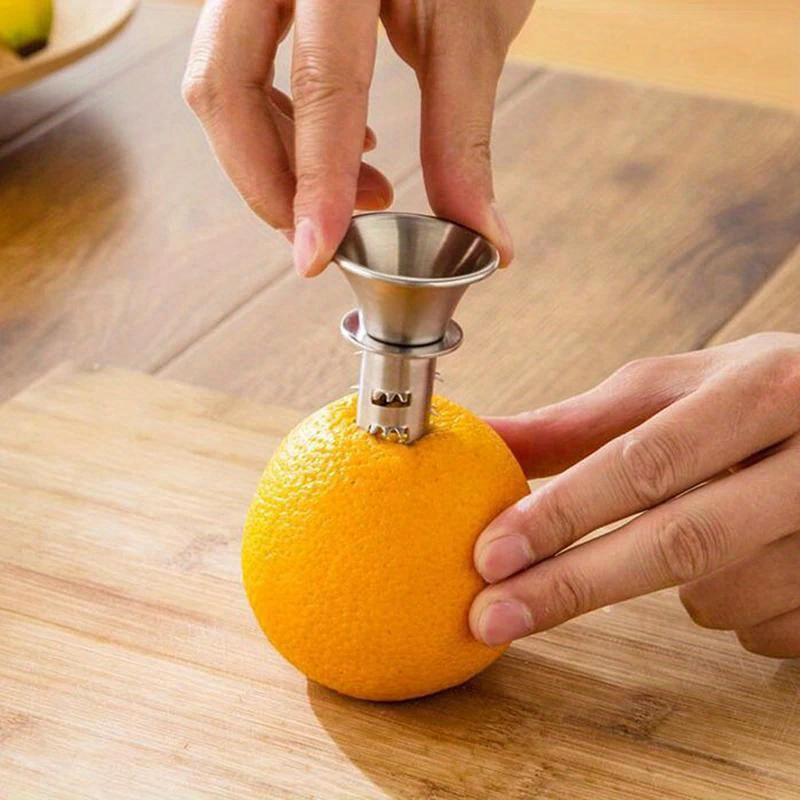 1pc 304 Stainless Steel Manual Juicer, Orange Juice Extruder, Household Small Juicer, Lemon Juicer, Orange Juicer